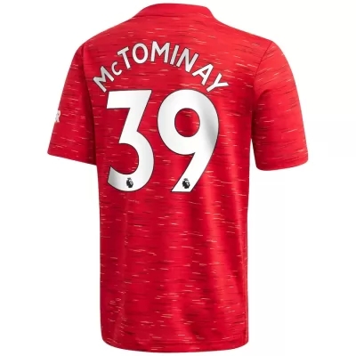 Kinder Fußball Scott Mctominay #39 Heimtrikot Rot Trikot 2020/21 Hemd