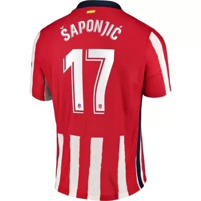 Kinder Fußball Ivan Saponjic #17 Heimtrikot Rot Trikot 2020/21 Hemd