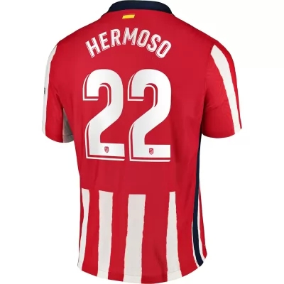 Kinder Fußball Mario Hermoso #22 Heimtrikot Rot Trikot 2020/21 Hemd