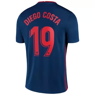 Kinder Fußball Diego Costa #19 Auswärtstrikot Königsblau Trikot 2020/21 Hemd