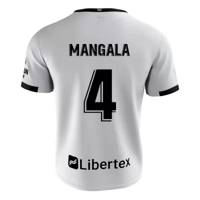 Kinder Fußball Eliaquim Mangala #4 Heimtrikot Weiß Trikot 2020/21 Hemd