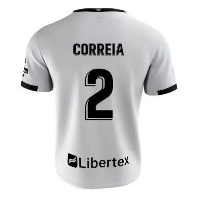 Kinder Fußball Thierry Correia #2 Heimtrikot Weiß Trikot 2020/21 Hemd