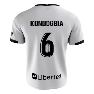 Kinder Fußball Geoffrey Kondogbia #6 Heimtrikot Weiß Trikot 2020/21 Hemd