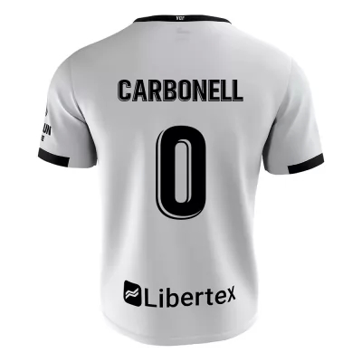 Kinder Fußball Àlex Carbonell #0 Heimtrikot Weiß Trikot 2020/21 Hemd