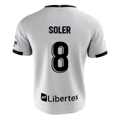 Kinder Fußball Carlos Soler #8 Heimtrikot Weiß Trikot 2020/21 Hemd