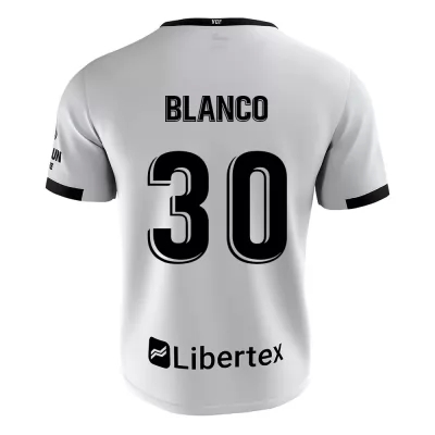 Kinder Fußball Alex Blanco #30 Heimtrikot Weiß Trikot 2020/21 Hemd