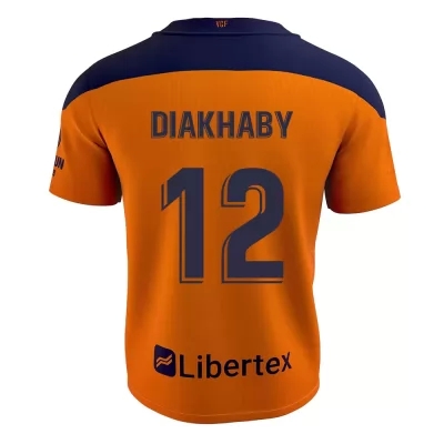 Kinder Fußball Mouctar Diakhaby #12 Auswärtstrikot Orange Trikot 2020/21 Hemd