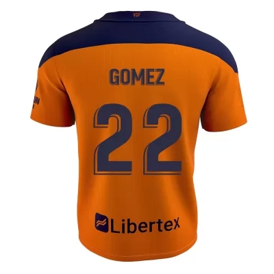 Kinder Fußball Maxi Gomez #22 Auswärtstrikot Orange Trikot 2020/21 Hemd