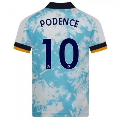 Kinder Fußball Daniel Podence #10 Auswärtstrikot Weiß Blau Trikot 2020/21 Hemd