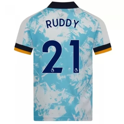 Kinder Fußball John Ruddy #21 Auswärtstrikot Weiß Blau Trikot 2020/21 Hemd