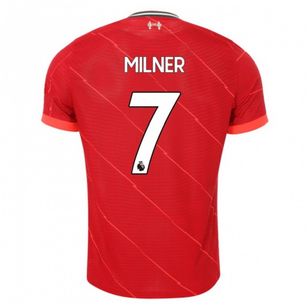 Herren Fußball James Milner #7 Rot Heimtrikot Trikot 2021/22 T-Shirt