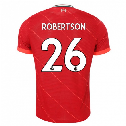 Herren Fußball Andrew Robertson #26 Rot Heimtrikot Trikot 2021/22 T-Shirt