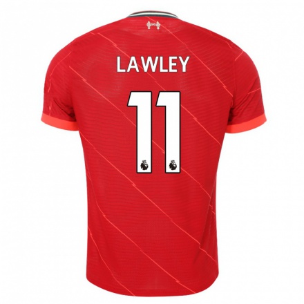 Herren Fußball Melissa Lawley #11 Rot Heimtrikot Trikot 2021/22 T-Shirt