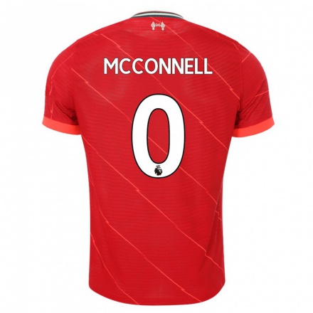 Herren Fußball James McConnell #0 Rot Heimtrikot Trikot 2021/22 T-Shirt