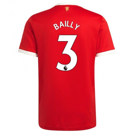 Herren Fußball Eric Bailly #3 Rot Heimtrikot Trikot 2021/22 T-Shirt
