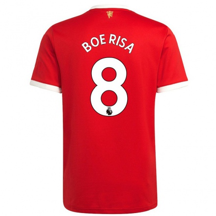 Herren Fußball Vilde Boe Risa #8 Rot Heimtrikot Trikot 2021/22 T-Shirt