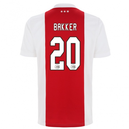 Herren Fußball Eshly Bakker #20 Rot-weib Heimtrikot Trikot 2021/22 T-shirt