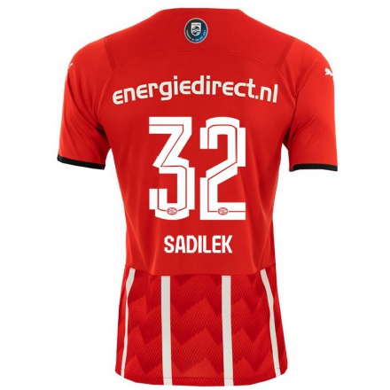 Herren Fußball Michal Sadilek #32 Rot Heimtrikot Trikot 2021/22 T-shirt