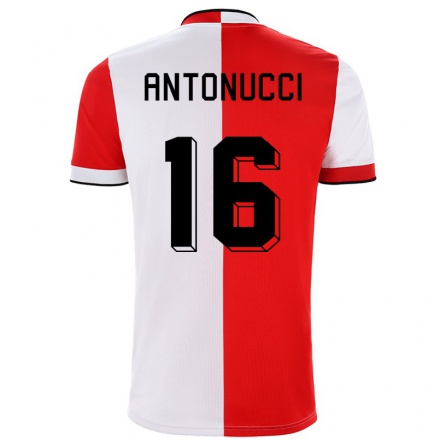 Herren Fußball Francesco Antonucci #16 Rot-Weib Heimtrikot Trikot 2021/22 T-Shirt