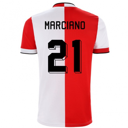 Herren Fußball Ofir Marciano #21 Rot-Weib Heimtrikot Trikot 2021/22 T-Shirt