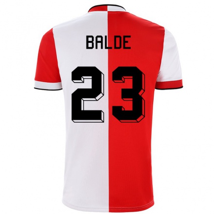 Herren Fußball Aliou Balde #23 Rot-Weib Heimtrikot Trikot 2021/22 T-Shirt