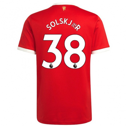 Herren Fußball Karna Solskjær #38 Rot Heimtrikot Trikot 2021/22 T-Shirt