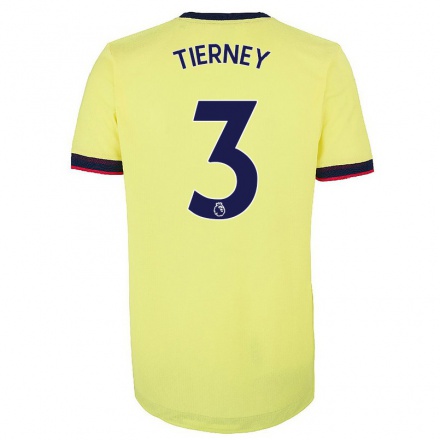 Herren Fußball Kieran Tierney #3 Rot-Weib Heimtrikot Trikot 2021/22 T-Shirt