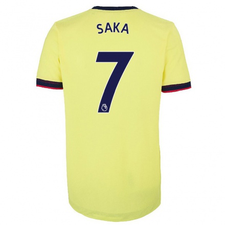 Herren Fußball Bukayo Saka #7 Rot-Weib Heimtrikot Trikot 2021/22 T-Shirt