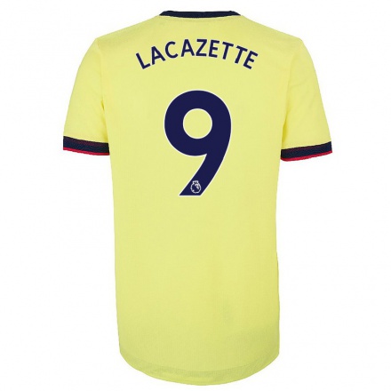 Herren Fußball Alexandre Lacazette #9 Rot-Weib Heimtrikot Trikot 2021/22 T-Shirt