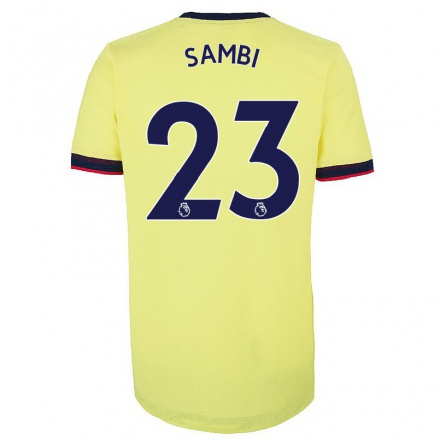 Herren Fußball Albert Sambi Lokonga #23 Rot-Weib Heimtrikot Trikot 2021/22 T-Shirt