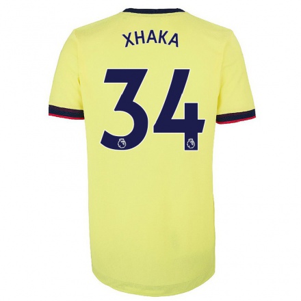 Herren Fußball Granit Xhaka #34 Rot-Weib Heimtrikot Trikot 2021/22 T-Shirt