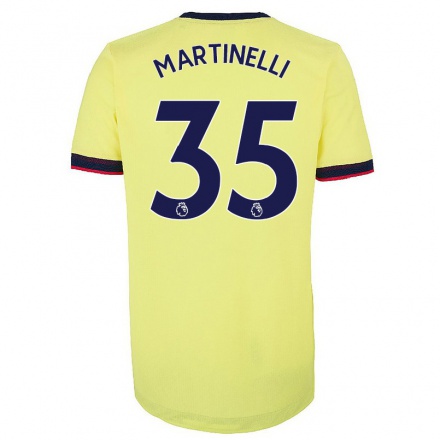 Herren Fußball Gabriel Martinelli #35 Rot-Weib Heimtrikot Trikot 2021/22 T-Shirt