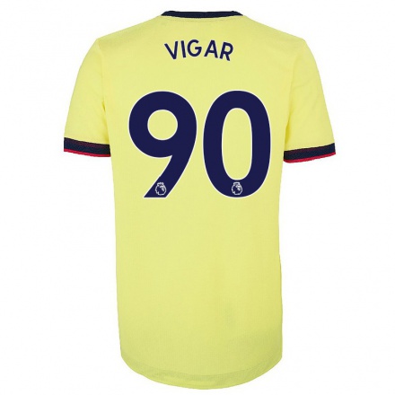 Herren Fußball Billy Vigar #90 Rot-Weib Heimtrikot Trikot 2021/22 T-Shirt