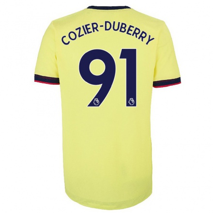 Herren Fußball Amario Cozier-Duberry #91 Rot-Weib Heimtrikot Trikot 2021/22 T-Shirt