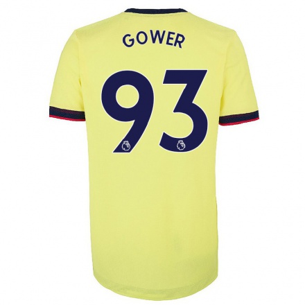 Herren Fußball Jimi Gower #93 Rot-Weib Heimtrikot Trikot 2021/22 T-Shirt