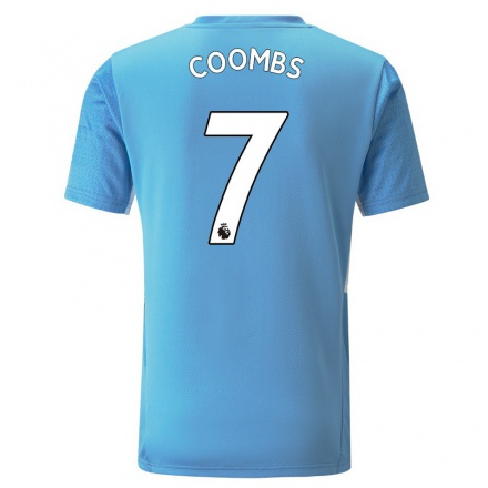 Herren Fußball Laura Coombs #7 Blau Heimtrikot Trikot 2021/22 T-Shirt