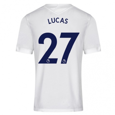 Herren Fußball Lucas Moura #27 Weiß Heimtrikot Trikot 2021/22 T-Shirt