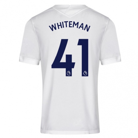 Herren Fußball Alfie Whiteman #41 Weiß Heimtrikot Trikot 2021/22 T-Shirt