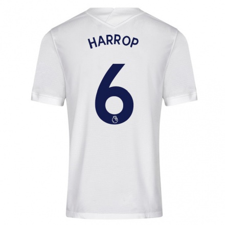 Herren Fußball Kerys Harrop #6 Weiß Heimtrikot Trikot 2021/22 T-Shirt