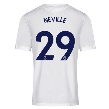 Herren Fußball Ashleigh Neville #29 Weiß Heimtrikot Trikot 2021/22 T-Shirt
