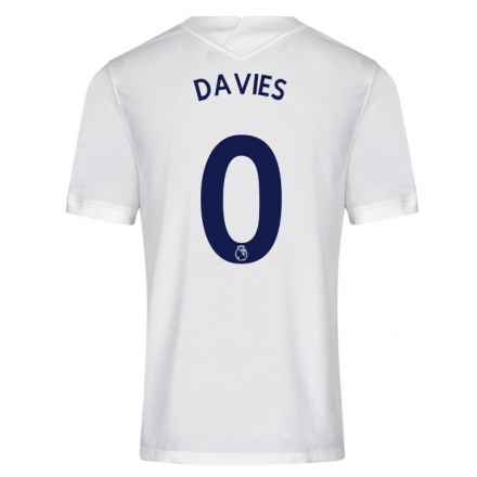 Herren Fußball Jez Davies #0 Weiß Heimtrikot Trikot 2021/22 T-Shirt