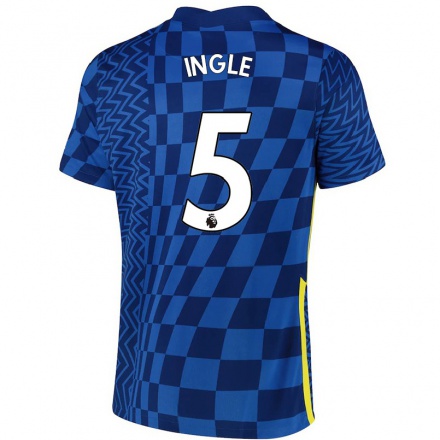Herren Fußball Sophie Ingle #5 Dunkelblau Heimtrikot Trikot 2021/22 T-Shirt
