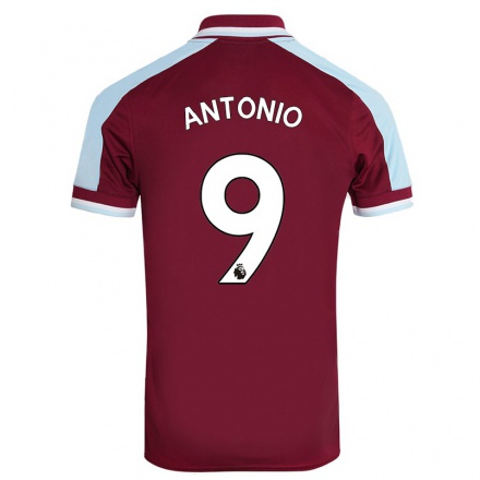 Herren Fußball Michail Antonio #9 Kastanienbraun Heimtrikot Trikot 2021/22 T-Shirt