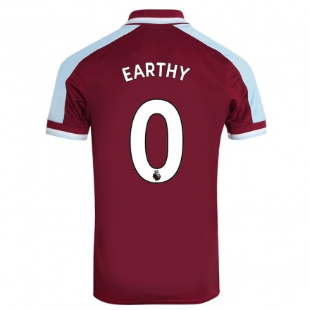 Herren Fußball George Earthy #0 Kastanienbraun Heimtrikot Trikot 2021/22 T-Shirt