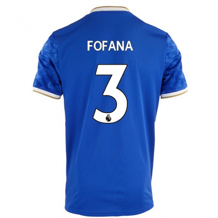 Herren Fußball Wesley Fofana #3 Königsblau Heimtrikot Trikot 2021/22 T-Shirt