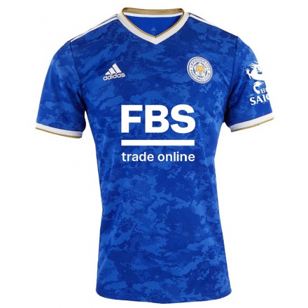 Herren Fußball Wesley Fofana #3 Königsblau Heimtrikot Trikot 2021/22 T-shirt