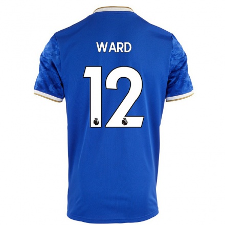 Herren Fußball Danny Ward #12 Königsblau Heimtrikot Trikot 2021/22 T-shirt