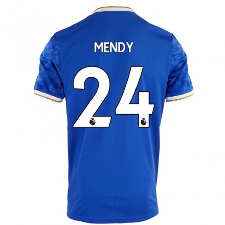 Herren Fußball Nampalys Mendy #24 Königsblau Heimtrikot Trikot 2021/22 T-Shirt
