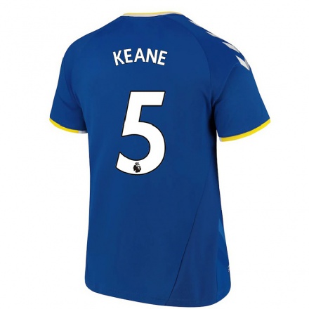 Herren Fußball Michael Keane #5 Königsblau Heimtrikot Trikot 2021/22 T-Shirt