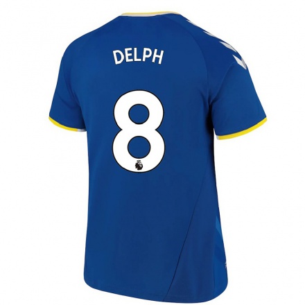 Herren Fußball Fabian Delph #8 Königsblau Heimtrikot Trikot 2021/22 T-Shirt